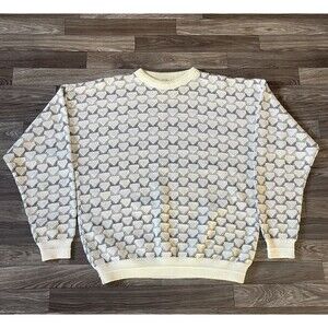 Vintage Willow Bay Acrylic Knit Sweater Men’s XL Geometric Textured Hipster
